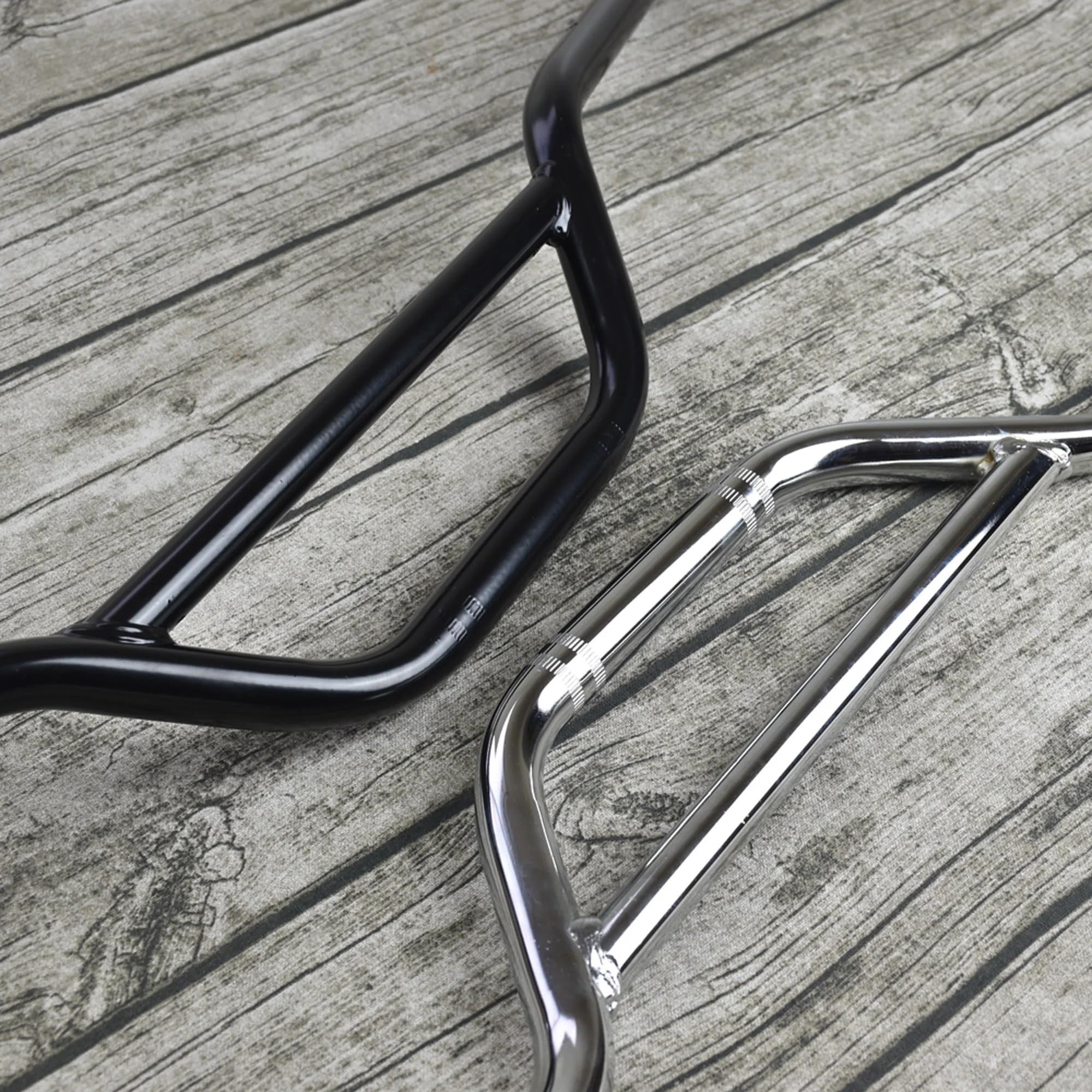 Lenkerriser Motorrad Motorrad 22mm Lenker Querstange Passend für CG125 Scrambler 7/8 Cafe Racer Lenker Für Verstärkt(Black)