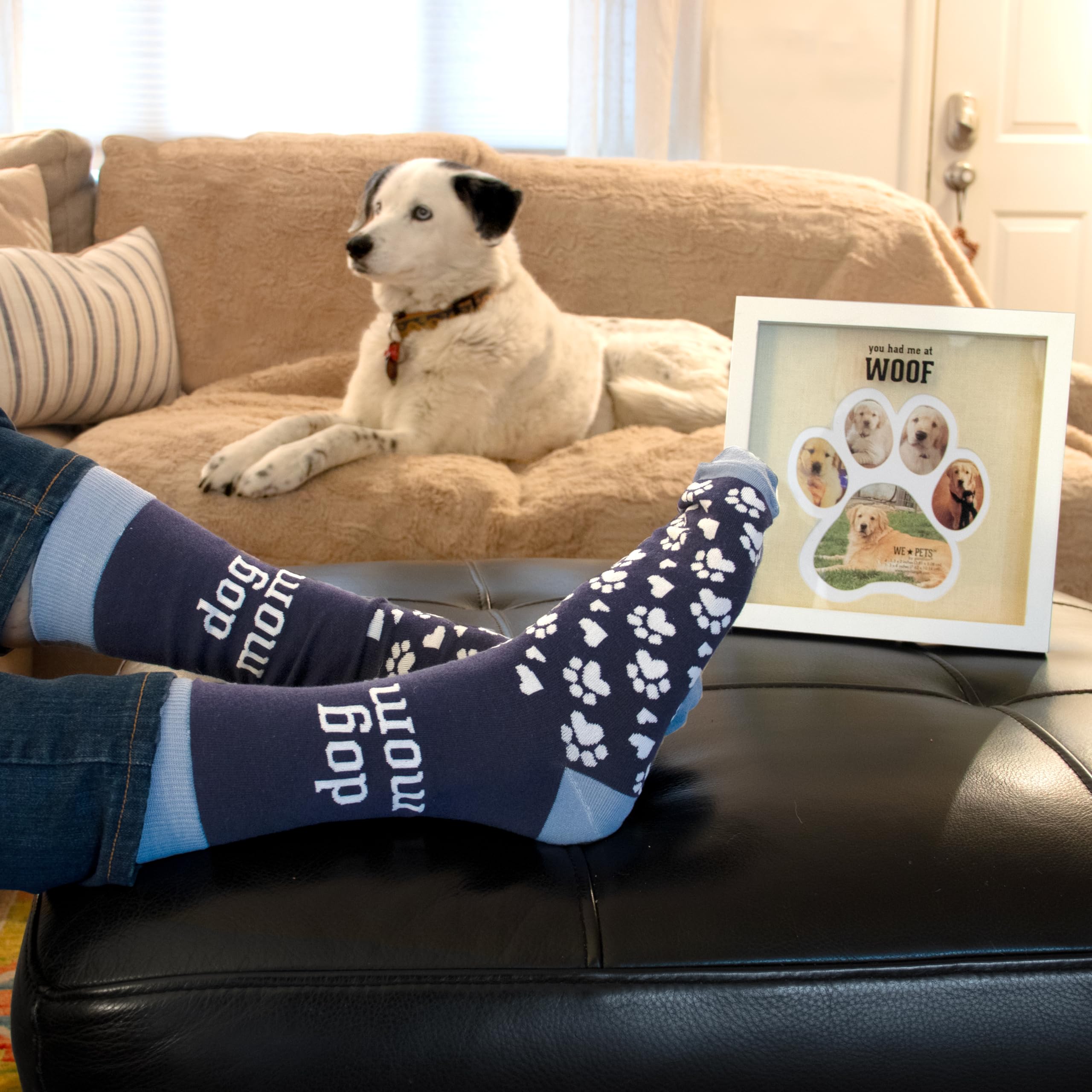 Pavilion - Cat Mom - Calcetines para mujer, talla M/L 9-13, diseño de gato felino, gatito, gato, padre, amante de las mascotas, mamá, regalo