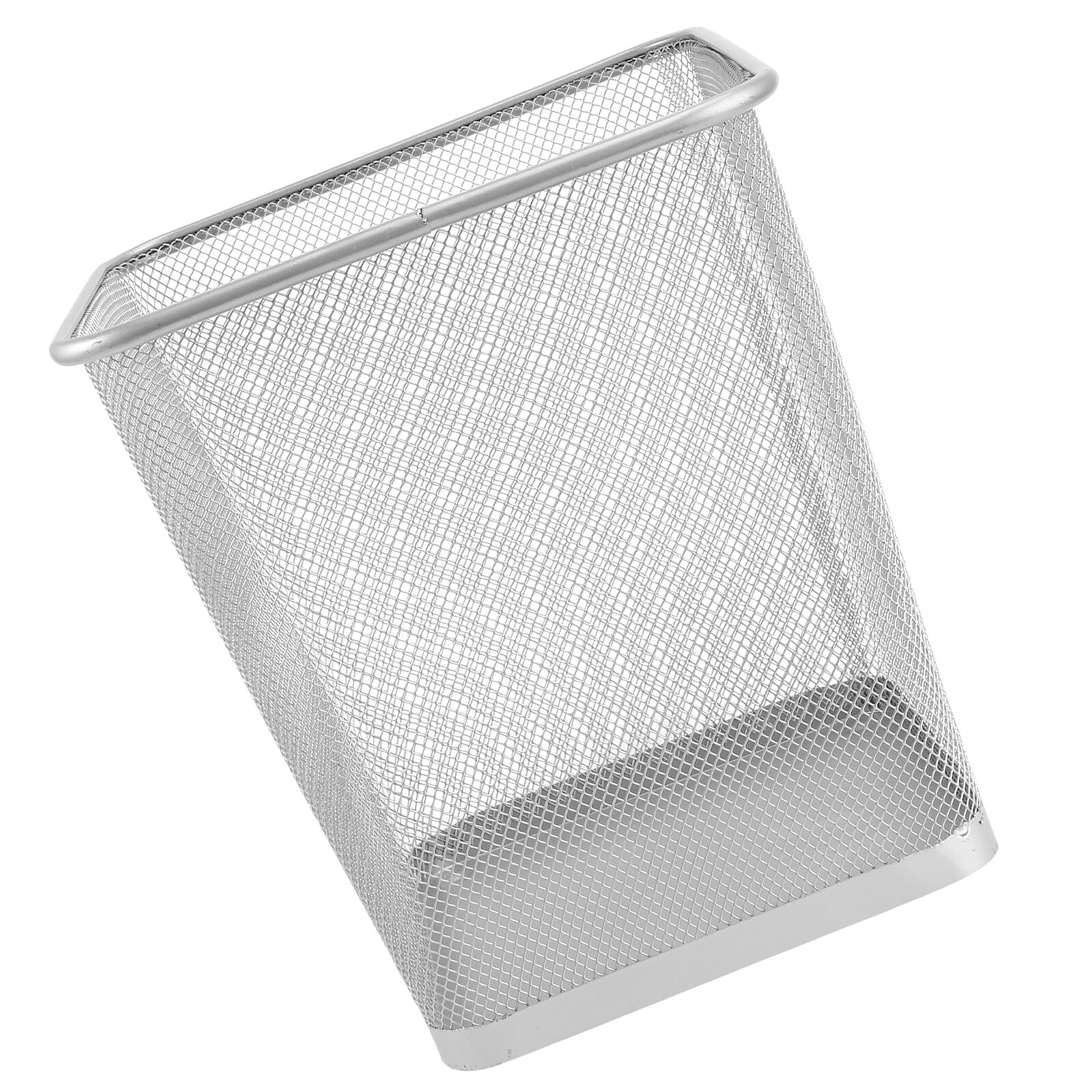 Cestino per la Spazzatura in Ferro senza Coperchio Contenitore per la Spazzatura Domestica Cestino Gettacarte Compatto e Resistente per Ufficio e Casa Design Semplice e Pratico