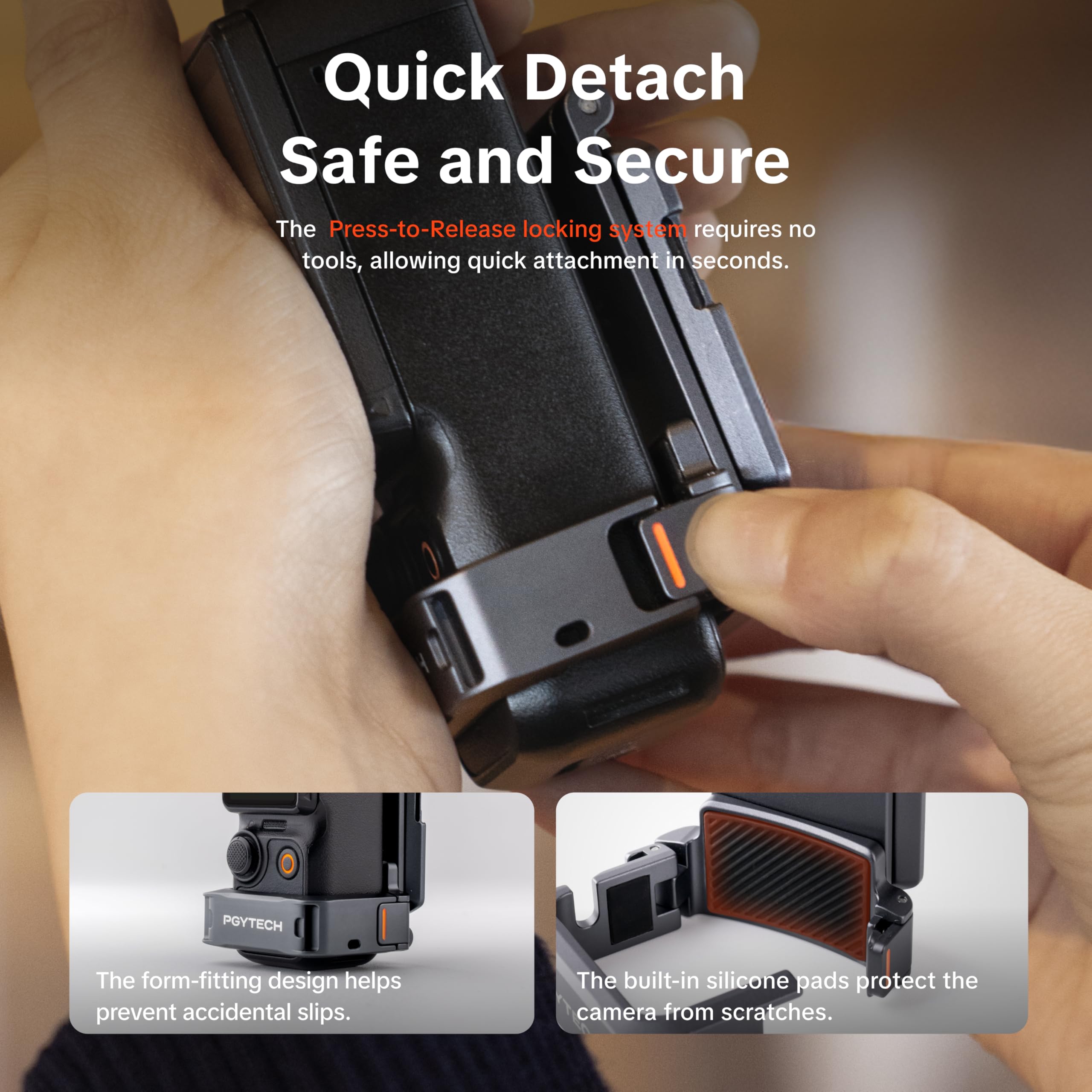 PGYTECH CapLock Fahrrad Lenker Halterung Magnetischer Erweiterungsadapter