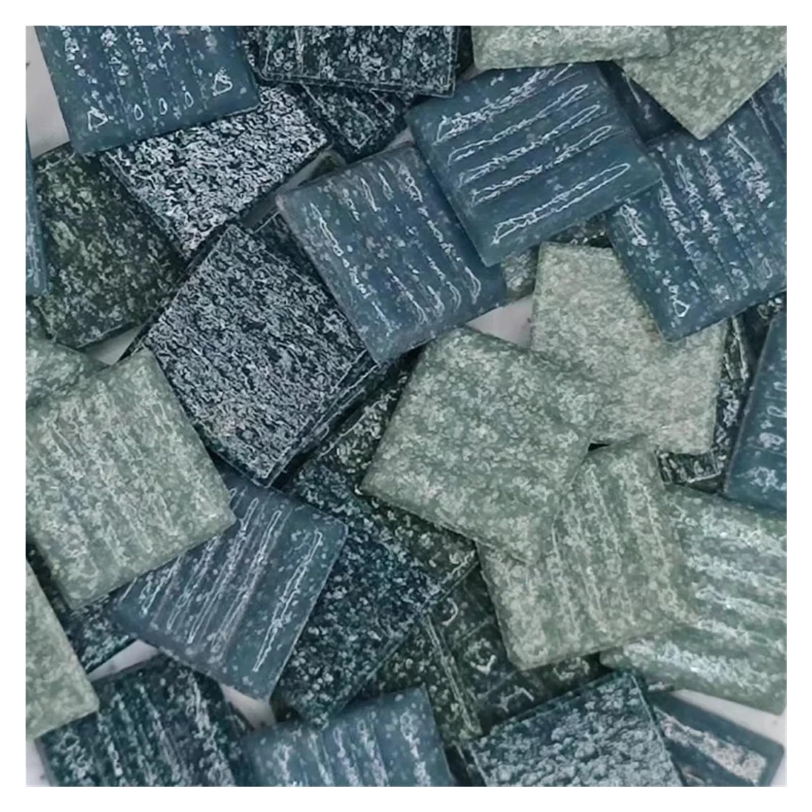 Ydyaenio Color 11 Mosaic Pieces 100G/3.5Oz(Approx.35pcs) Mosaic Quartz Tiles 2Cm/0.78In Square 0.4Cm/0.15In Thickness Diy Craft Materials Mixed Color For Home Garden Decoration Art Projects(Color 11)