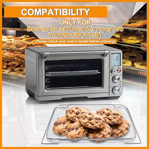 Miniatura 3 de WARDFYT Cesta de repuesto compatible con Breville Smart Oven Air Fryer Pro BOV900BSS, cesta de malla de repuesto para horno inteligente Breville