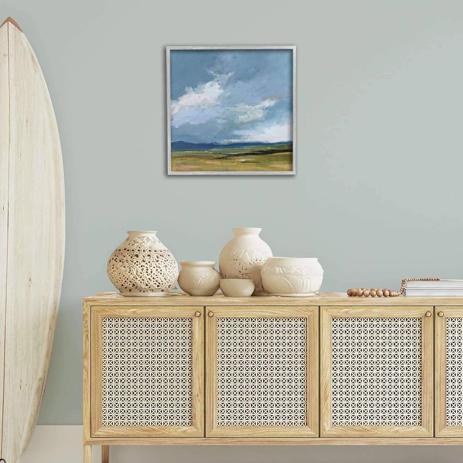 Stupell Industries August Storm Landscape Framed Giclee Art Design by Pamela Munger