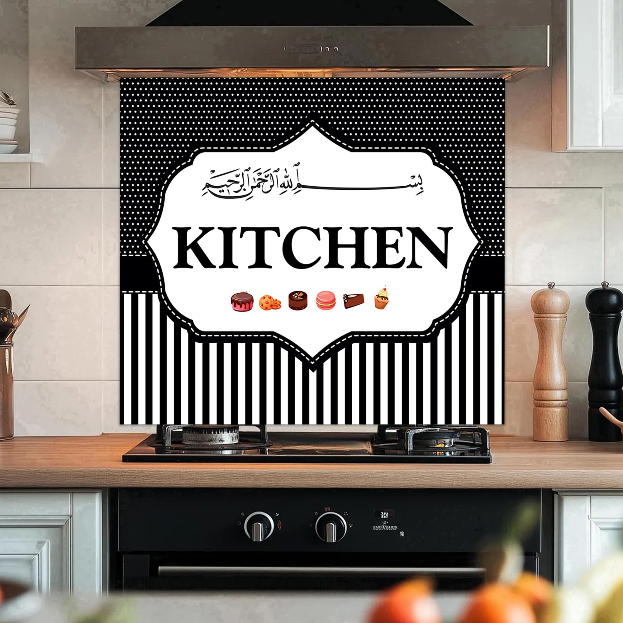 TilkiDünyası Mutfak Ocağı Arkası Kitchen Duvar Sticker - 60x54 cm