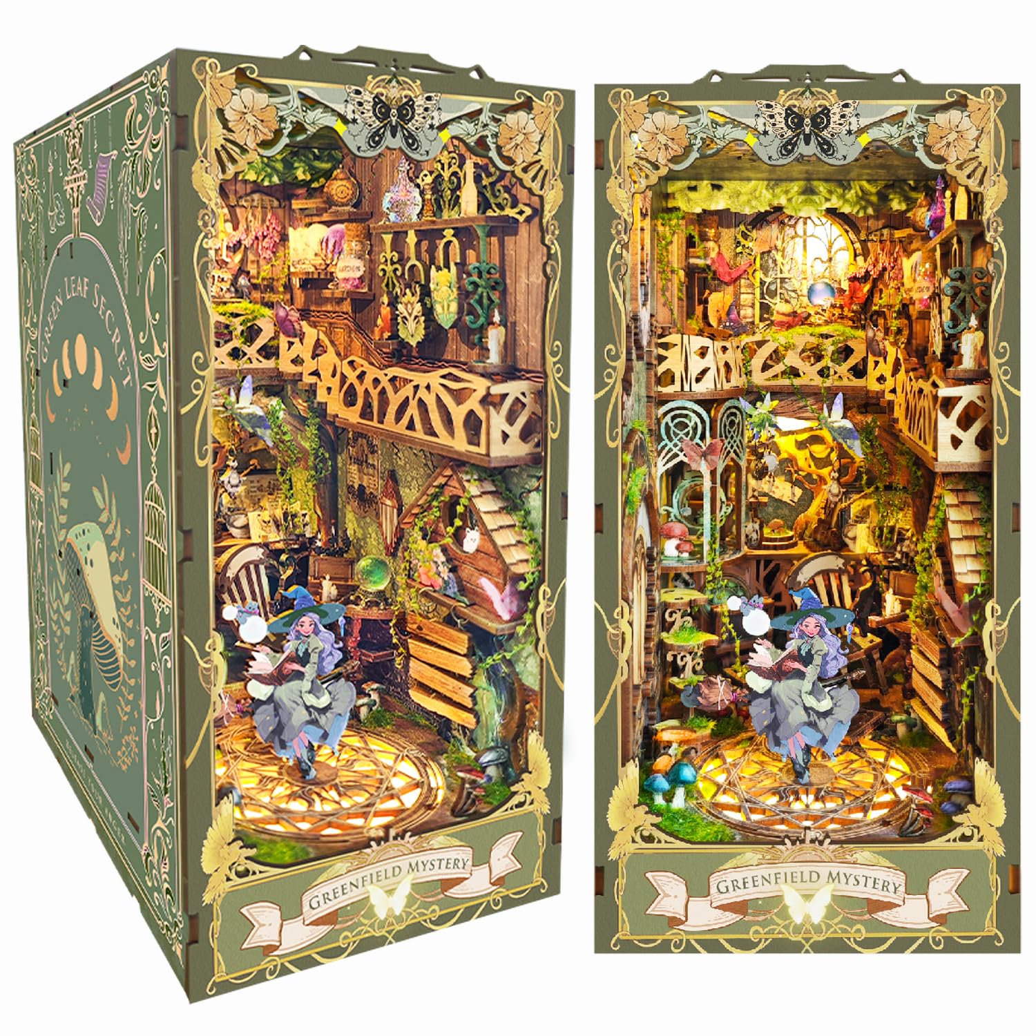 Amazon.co.jp: Roroom DIYブックヌークキット、DIYドールハウス本棚