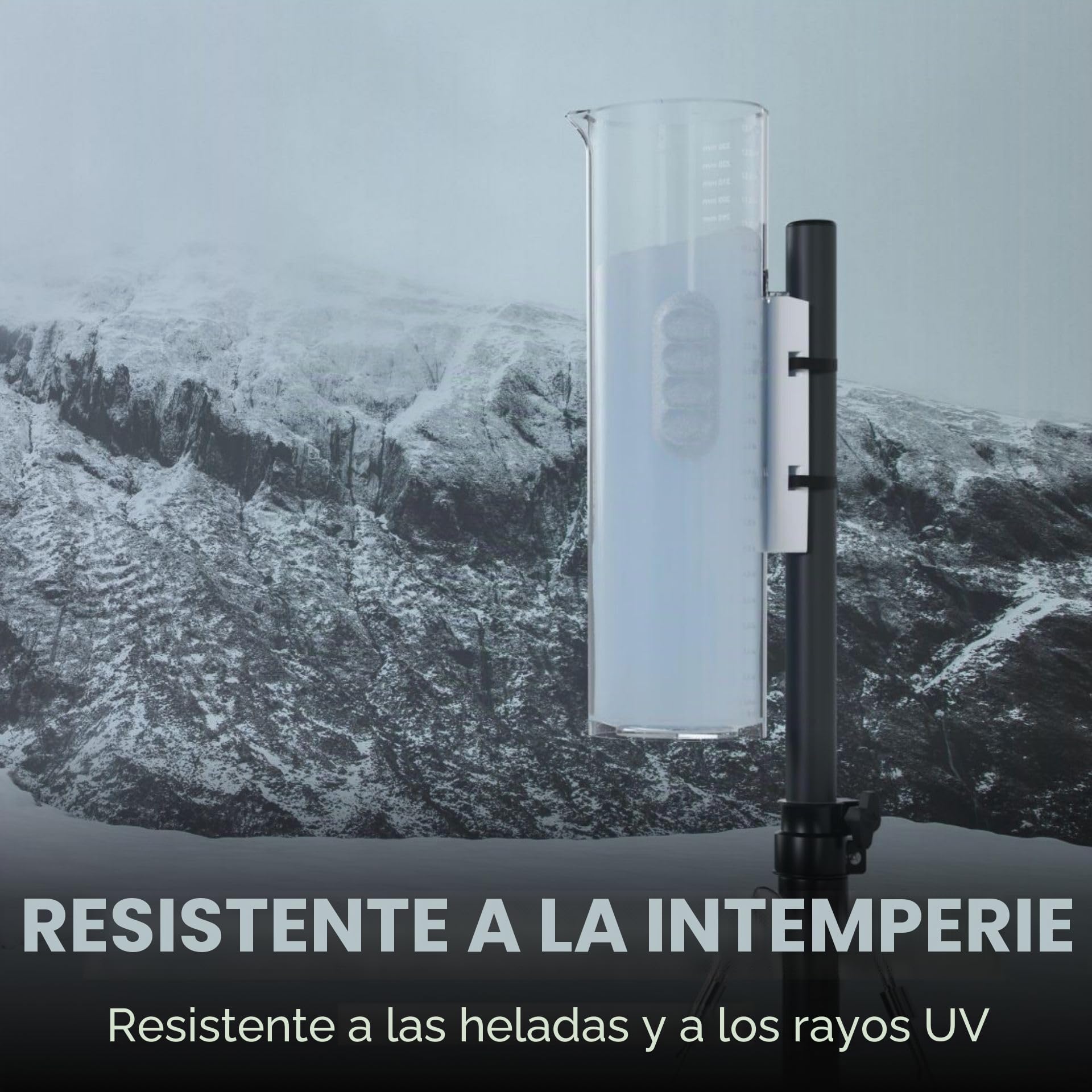 Tropo - Medidor de Lluvia y Nieve, a Prueba de congelación, para Uso prolongado en Exteriores, Gran Capacidad de 13.5 Pulgadas, precisión Profesional aprobada por CoCoRaHS, medidor de