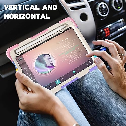Vista 177 de Funda para iPad (A16) de 11 pulgadas 2025, Aslo para iPad 10 de 10.9 pulgadas 2022, funda resistente a prueba de golpes, soporte giratorio, soporte