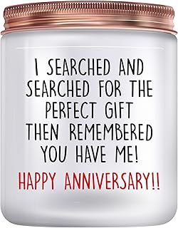 Happy Anniversary Candles Gifts for Her Him Couple- 1, 2, 5, One Year Anniversary Romantic Gifts for Wife Husband Girlfriend Boyfriend