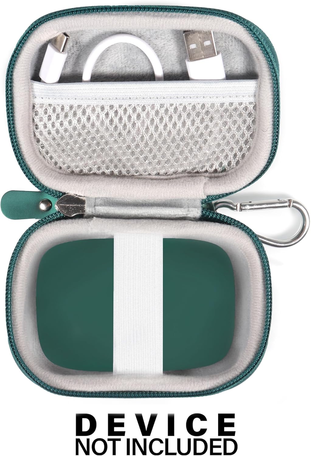 CaseSack Case for PocBuds Headphones, 80hrs Playtime Charging Case Digital Display Sports Ear Buds (Olive) - Image 3