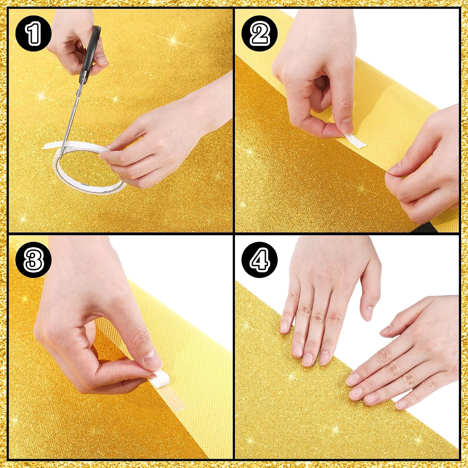 Sliner Glitter Gold Congrats Grad Carpet Runner Rug for Graduation Prom Party Decorations 2ft x 15ft Glitter Graduation Runway Rug for Prom Party Decor Aisle Runner for School College Grad Ceremony