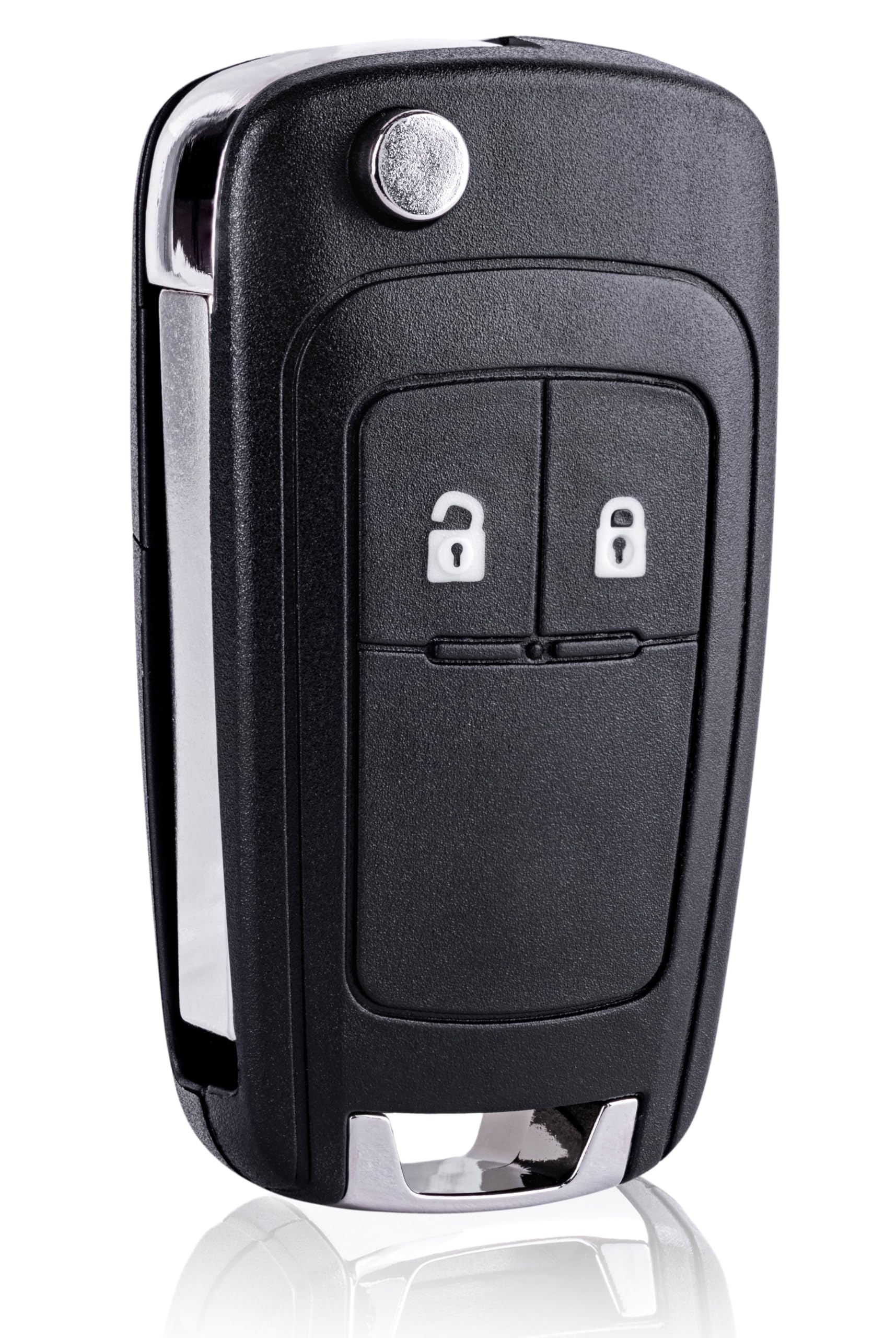 2 Buttons Remote Control Car Key Shell Case Fob Cover Flip Folding Replacement Compatible with Opel Vauxhall Insignia Astra Meriva Zafira Movano Mokka Adam Cascada Corsa Karl