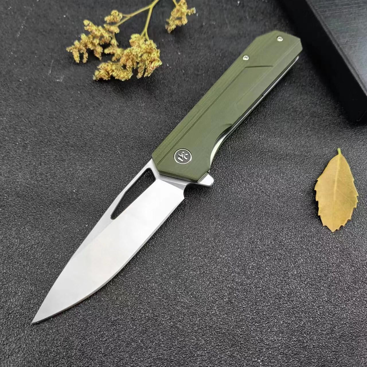 Generisch Klappmesser Taschenmesser DC53 Stahl G10 Griff Premium Design