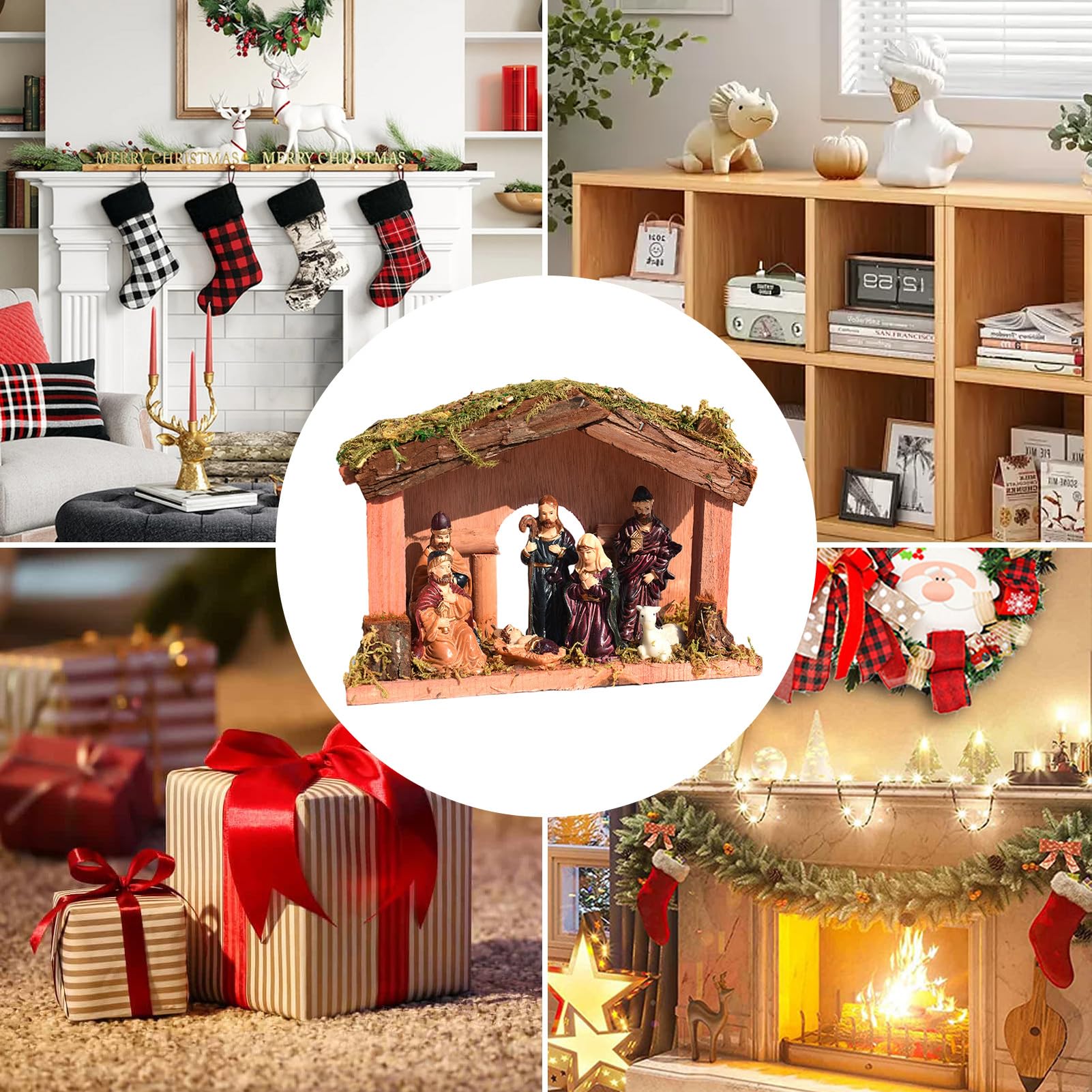 Amazon.co.jp: 馬小屋付きキリスト降誕セット | キリスト降誕のシーン