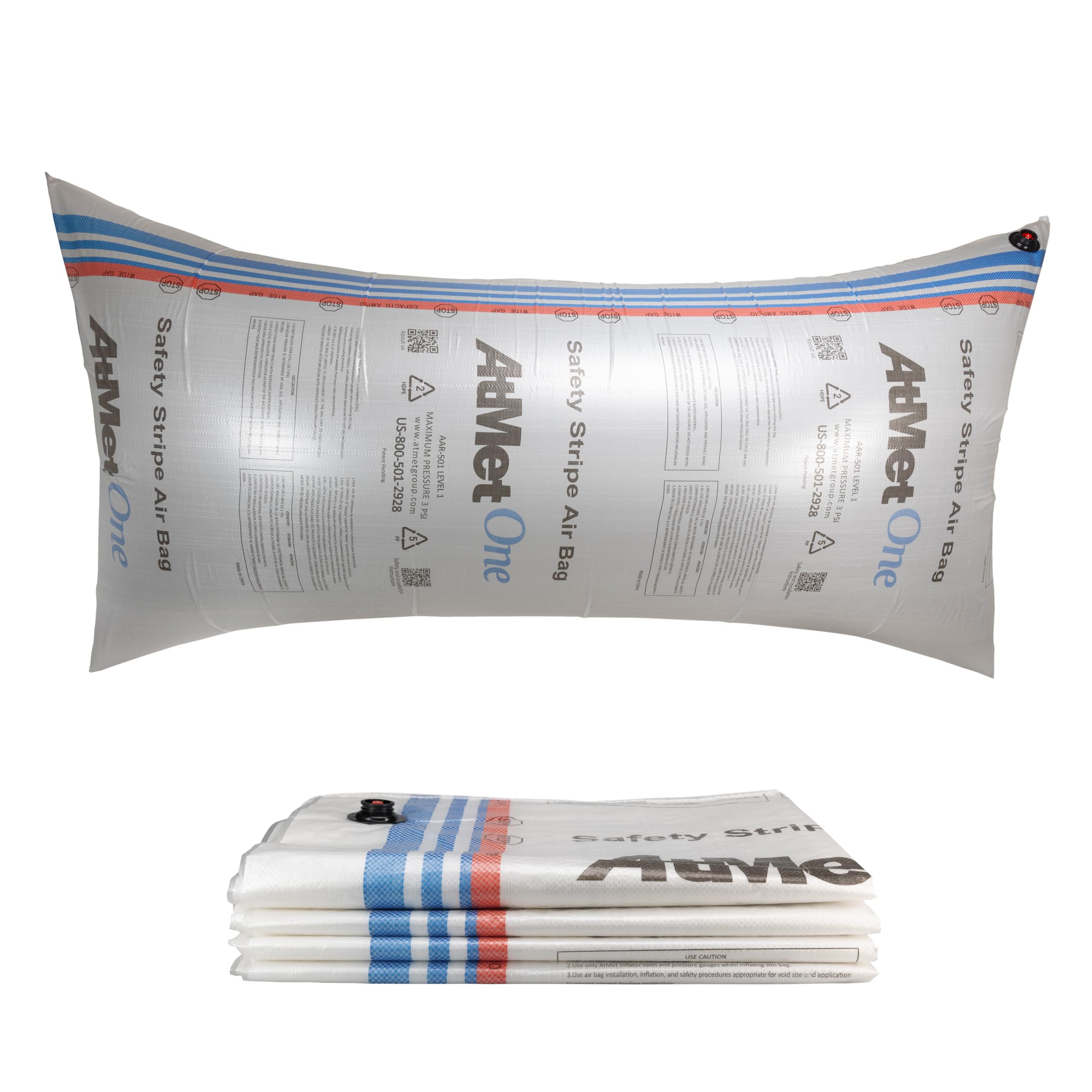 Dunnage Airbags 48" x 96", Pack of 5 - USA-Made Woven PP Dunnage Bags