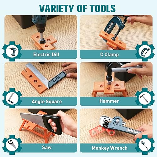 Miniatura 9 de Zealous - Banco de herramientas 3 en 1 para niños pequeños, 79 piezas, con caja de herramientas y taladro electrónico de juguete, juego de