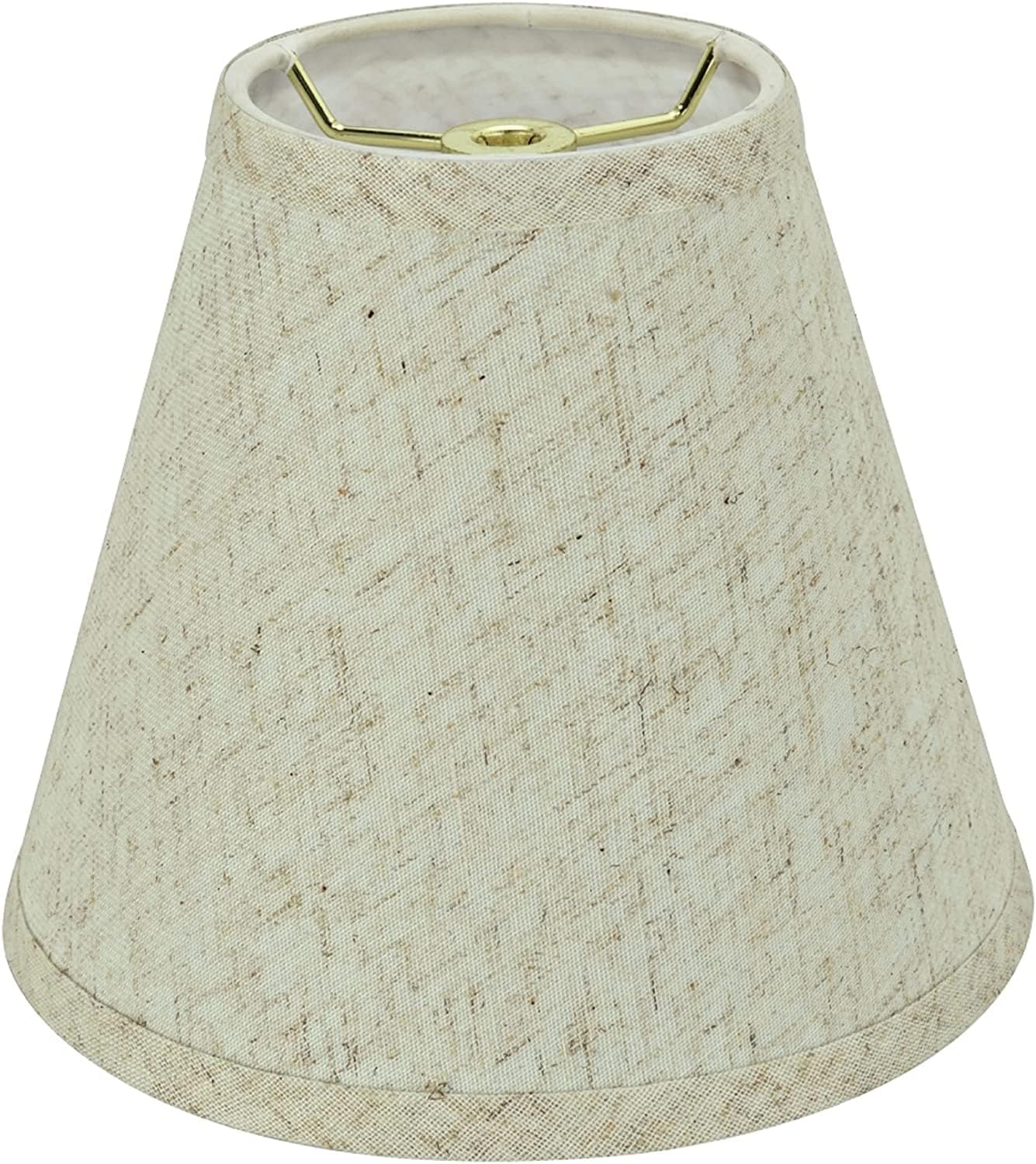 Aspen Creative 32471A Transitional Hardback Empire Shaped Spider Construction Lamp Shade in Flaxen, 8" wide (4" x 8" x 7")
