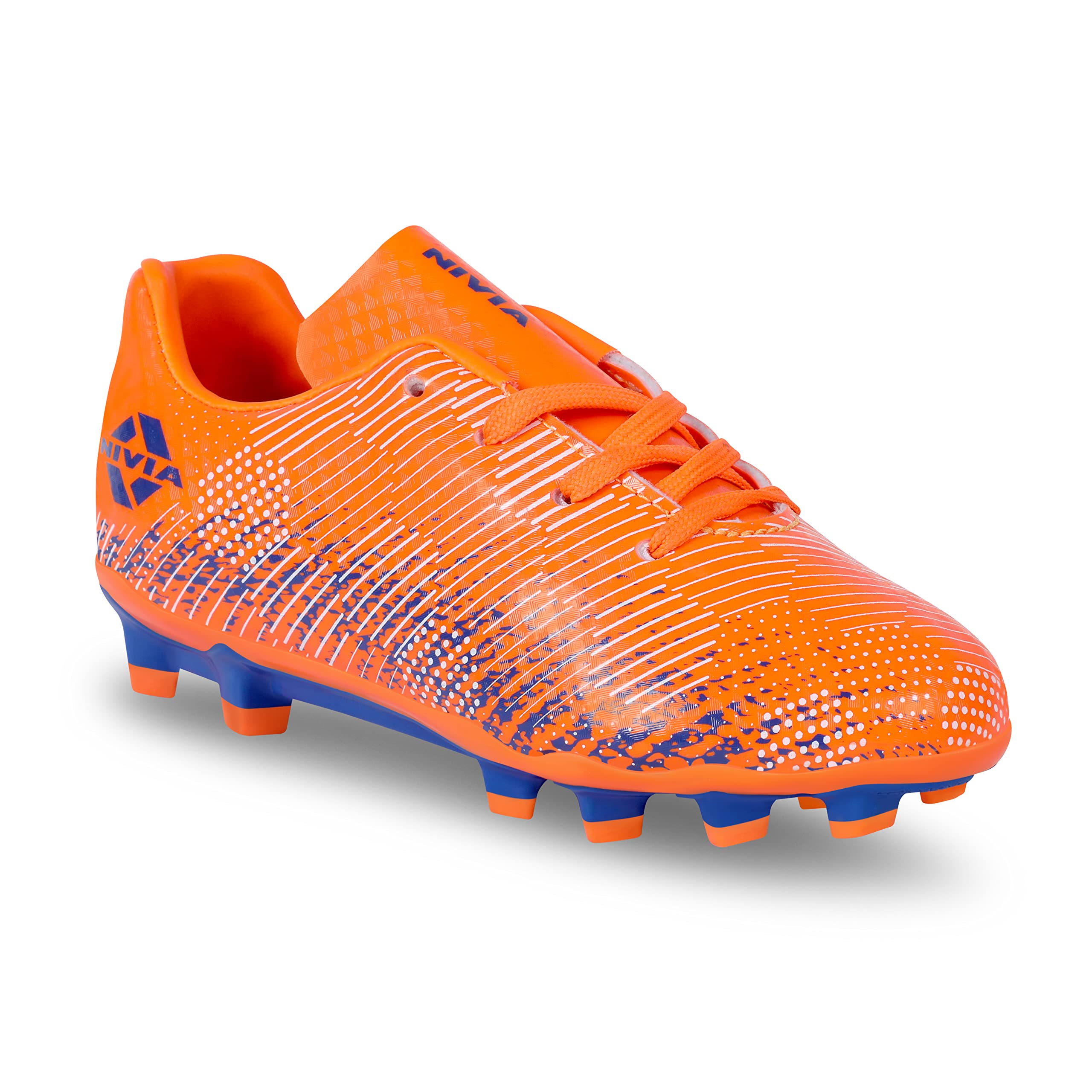 NiviaBoys Encounter Kids Football StudNivia Kids Encounter 9.0 Orange-Royal Blue UK - 1