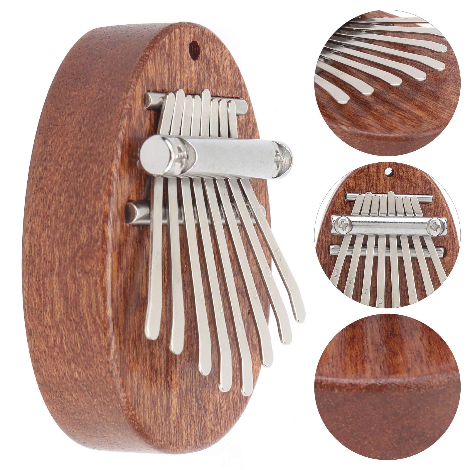 Kalimba Thumb Piano, 8 Klawiszy Finger Thumb Piano Wykwintne Mini Kalimba Piano Przenośne Pianino Finger Thumb Akcesoria Muzyczne dla Dzieci Dorośli Początkujący