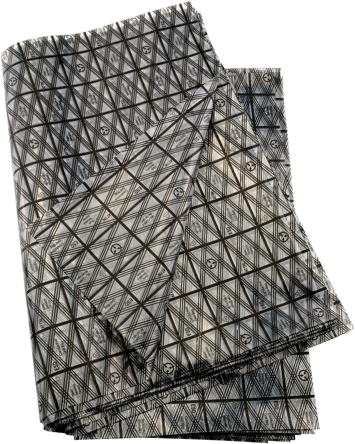 20Pcs Open Top Anti Static Bags for Motherboard, Large Antistatic Bags for Video Card LCD Screen with Anti-Static Labels, 11.8x15.7inch ESD Bag