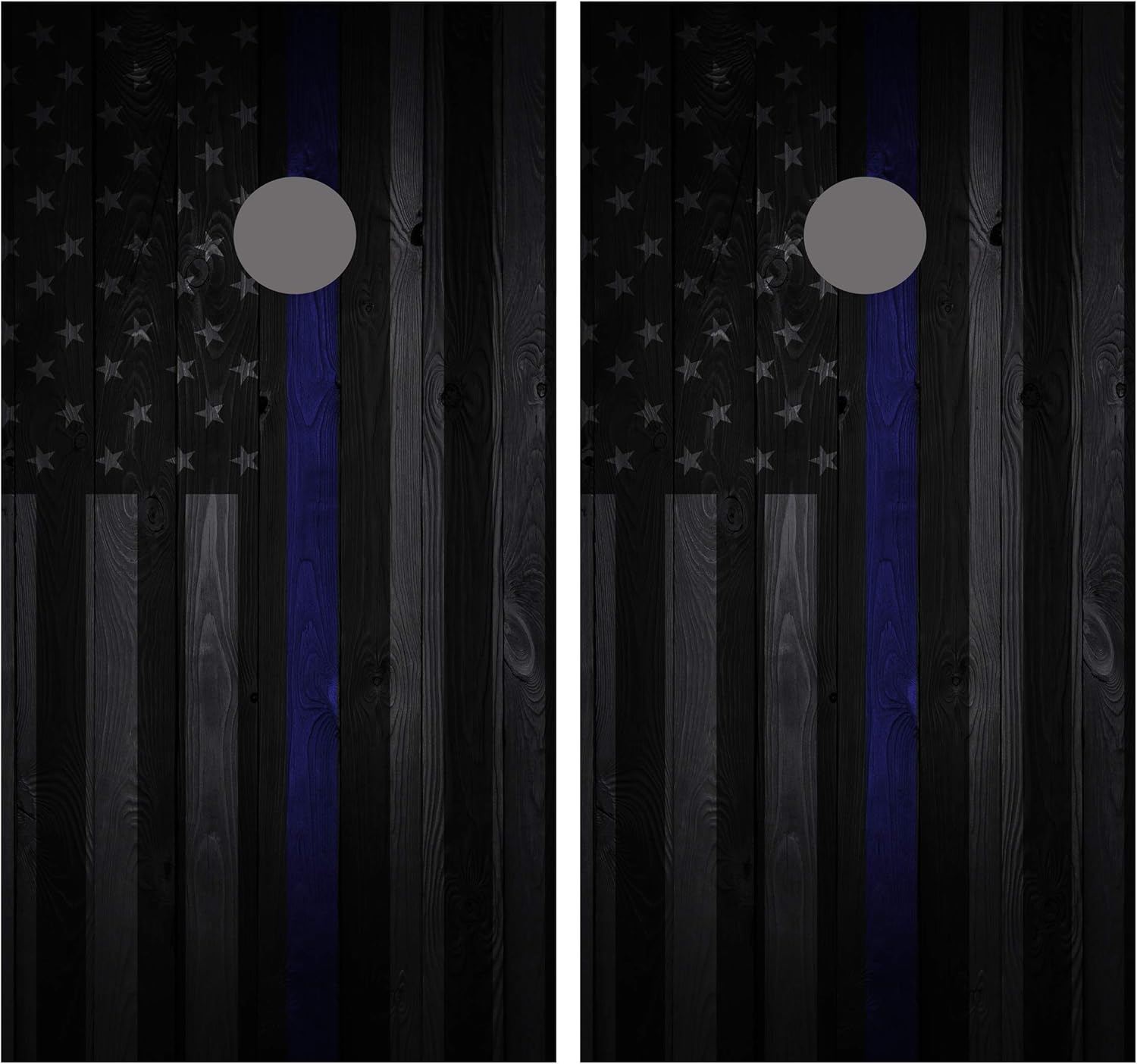 Tower Decals Thin Blue Line Flag Cornhole Board Wrap Vinyl