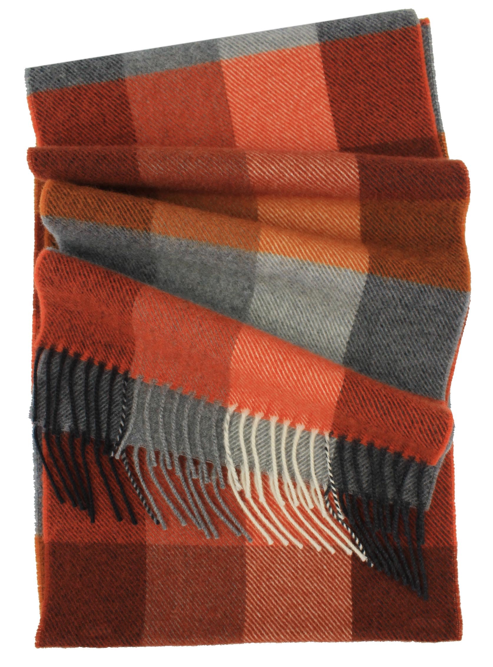 Rotfuchs Écharpe d'hiver en laine pour homme à carreaux tendance fabriquée en Allemagne