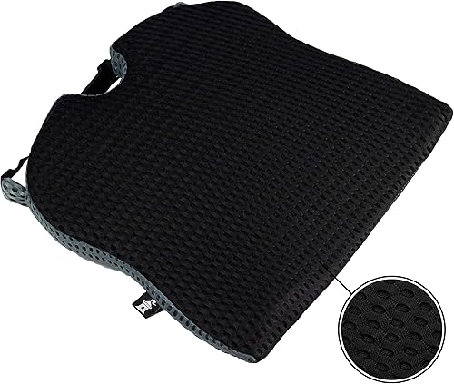 Miniatura 5 de Castle Knight - Cojín de asiento de espuma viscoelástica para aliviar el coxis y el dolor de espalda, almohada de asiento con corte de coxis para