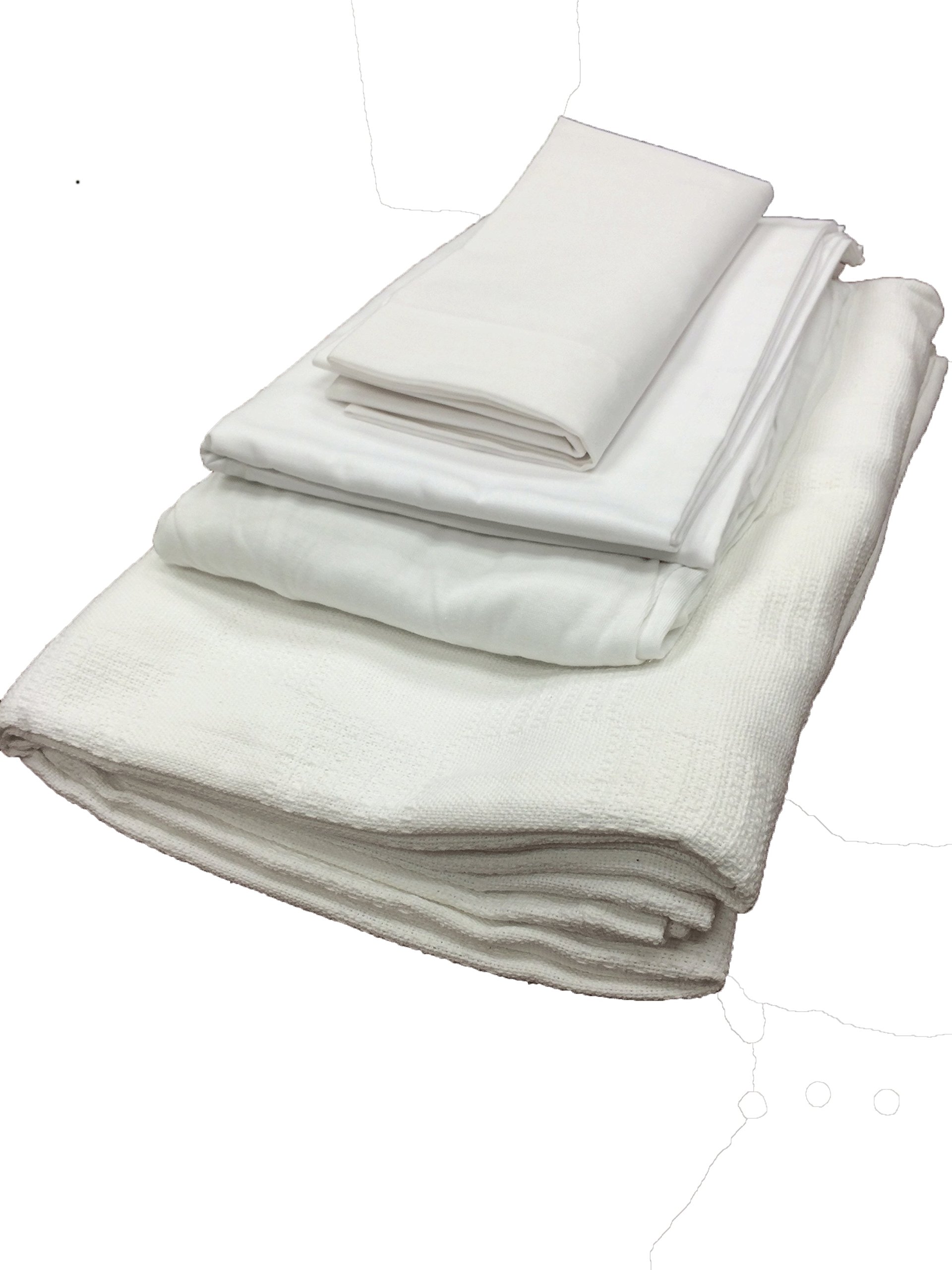 Hospital Bed in a Bag - Sheets, Pillowcase, Blanket