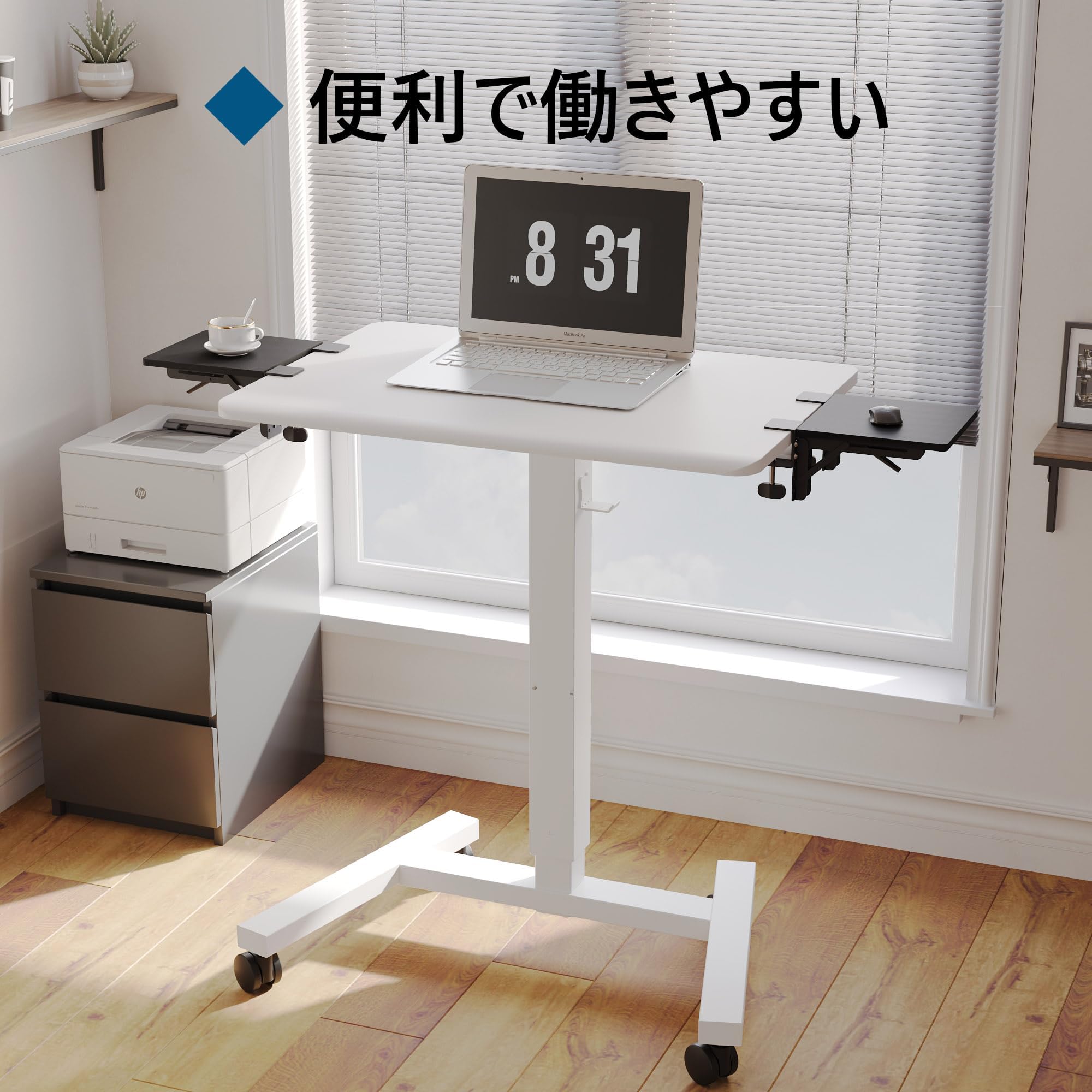 Amazon.co.jp: BONTEC デスクエクステンダー 24x23cm 90°折りたたみ式