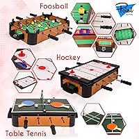 Vista 4 de Point Games Mesa de hockey, mini juegos de mesa para niños, juego de arcade para niños y niñas, gran regalo para niños a partir de 3 años