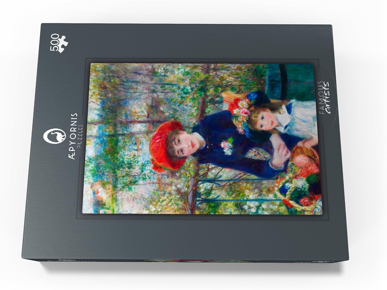 MyPuzzle Two Sisters On The Terrace 1881 By Pierre-Auguste Renoir - Premium 500 Piece Jigsaw Puzzle for Adults