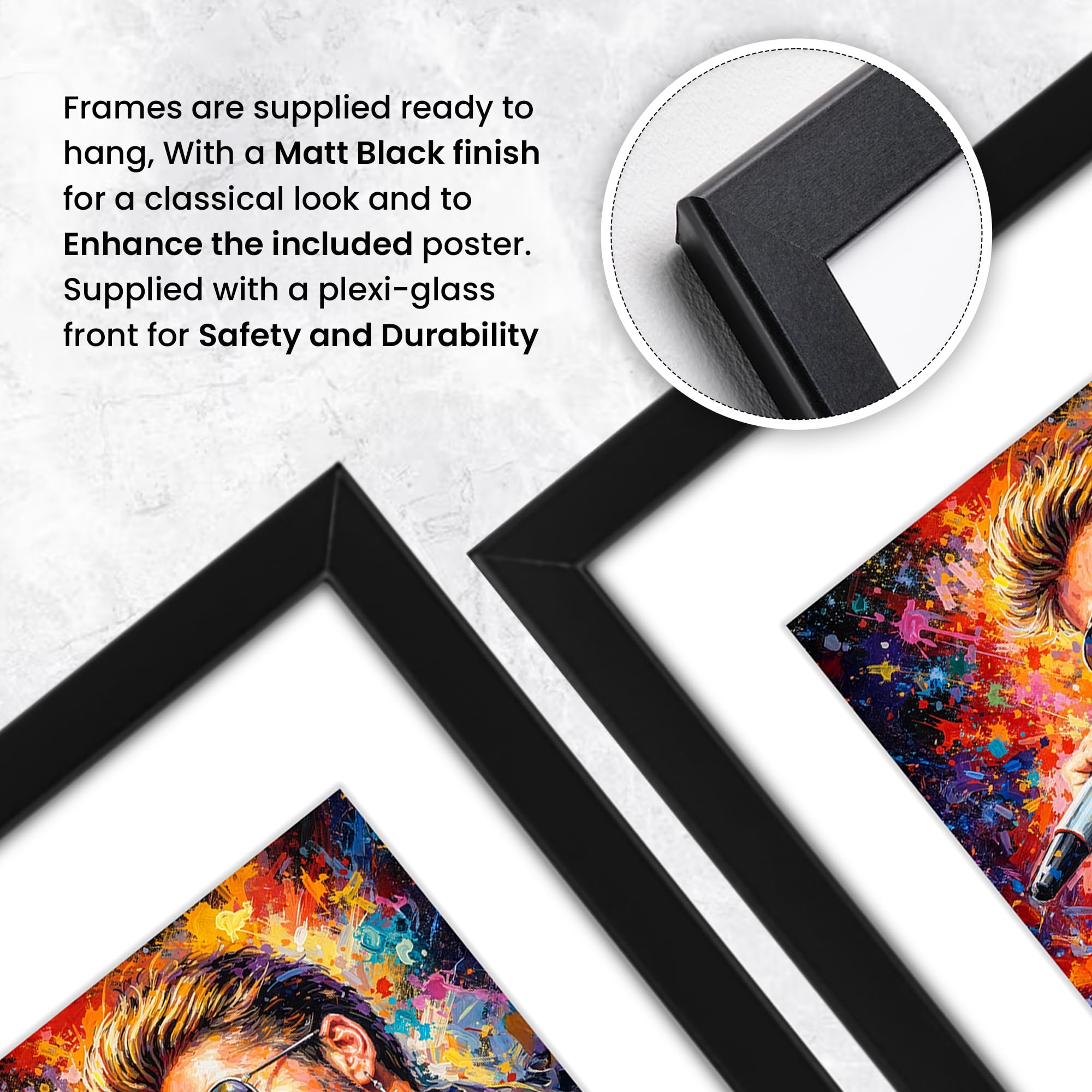 Poster con stampa autografata da George Michael, edizione limitata, idea regalo per fan degli autografi, da collezione, in stile artistico, merchandising artistico da parete (A3 incorniciato con