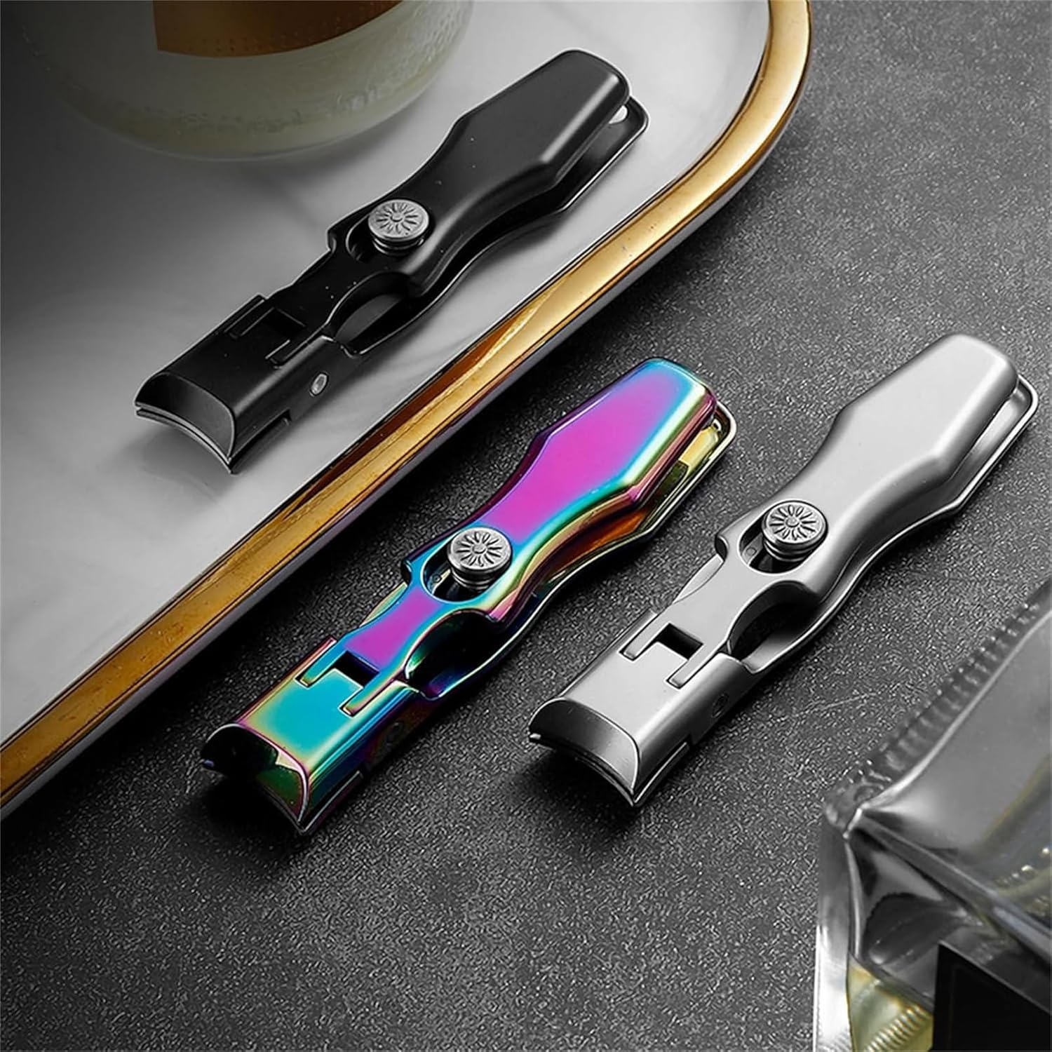 Nail Clippers, Ultra Sharp Stainless Steel Nail Clippers, Portable for Thick Nails