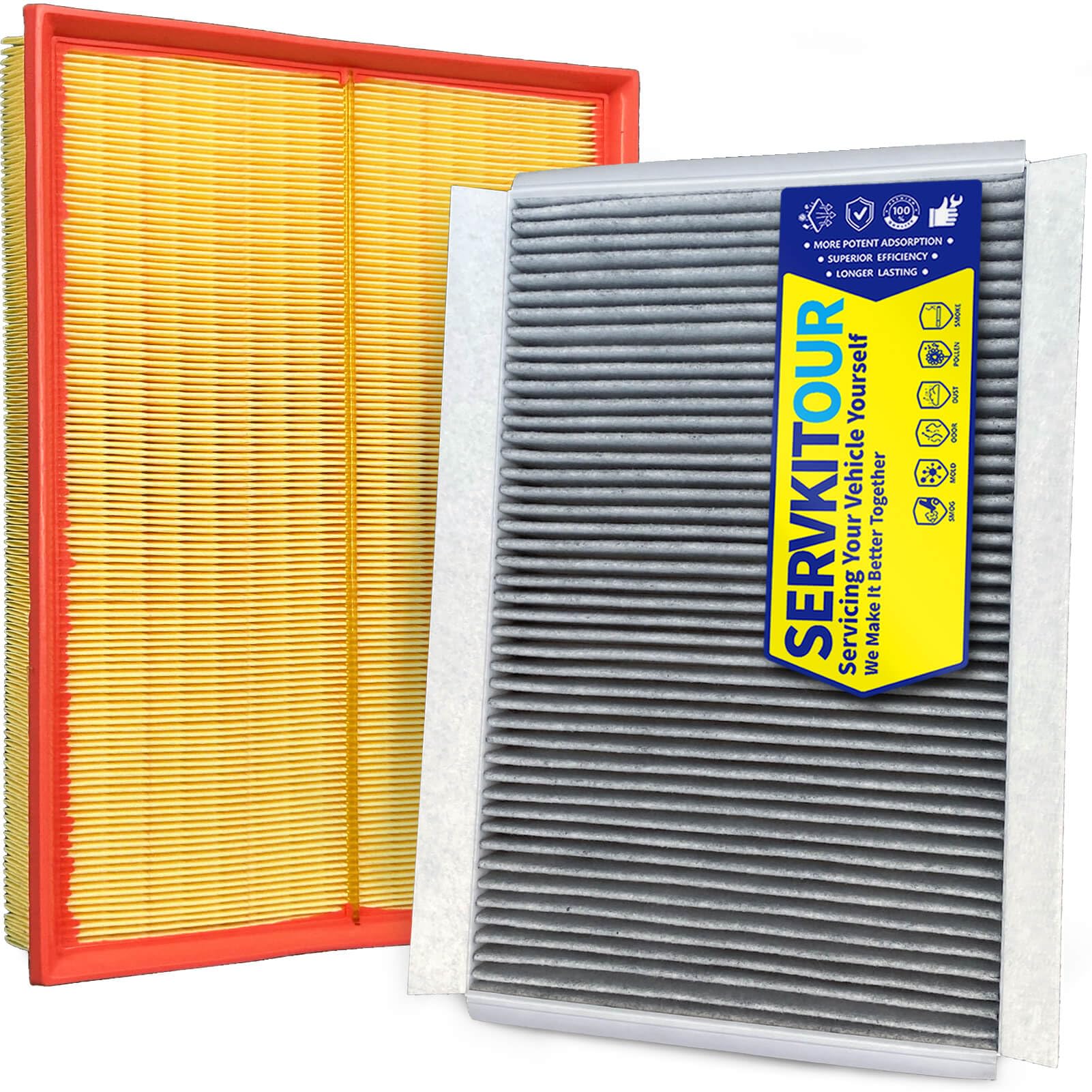 Juego de filtros de aire de motor de cabina para Mercedes Sprinter 2500/3500 (2007-2018), Freightliner Sprinter 2500/3500 (07-18), Dodge Sprinter 2500/3500 (2007-2009), reemplaza