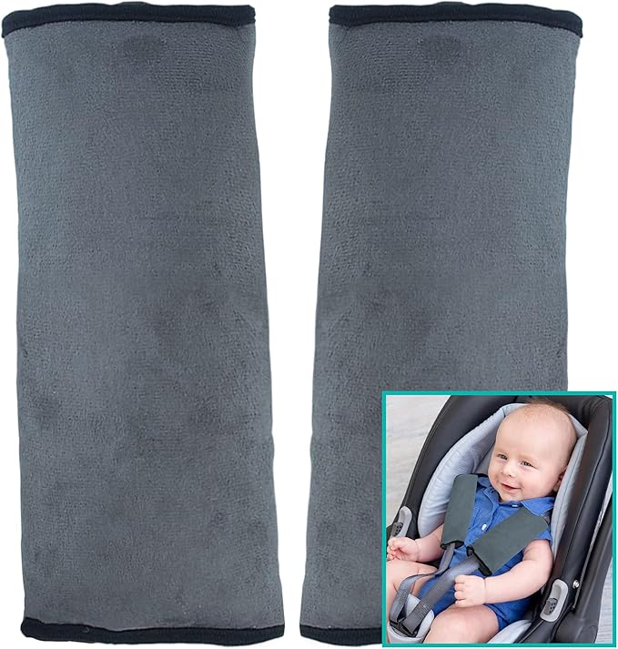 Bebe Style Baby Seat Belt Pads Cover, Car Safety Seatbelt Straps, Soft
