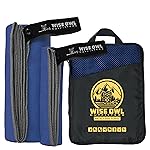 Wise Owl Outfitters Microfiber Camping Towel - Quick Dry Towel for Travel, Backpacking, Hiking, Beach, Gym & Yoga - Compact, Fast Drying & Lightweight