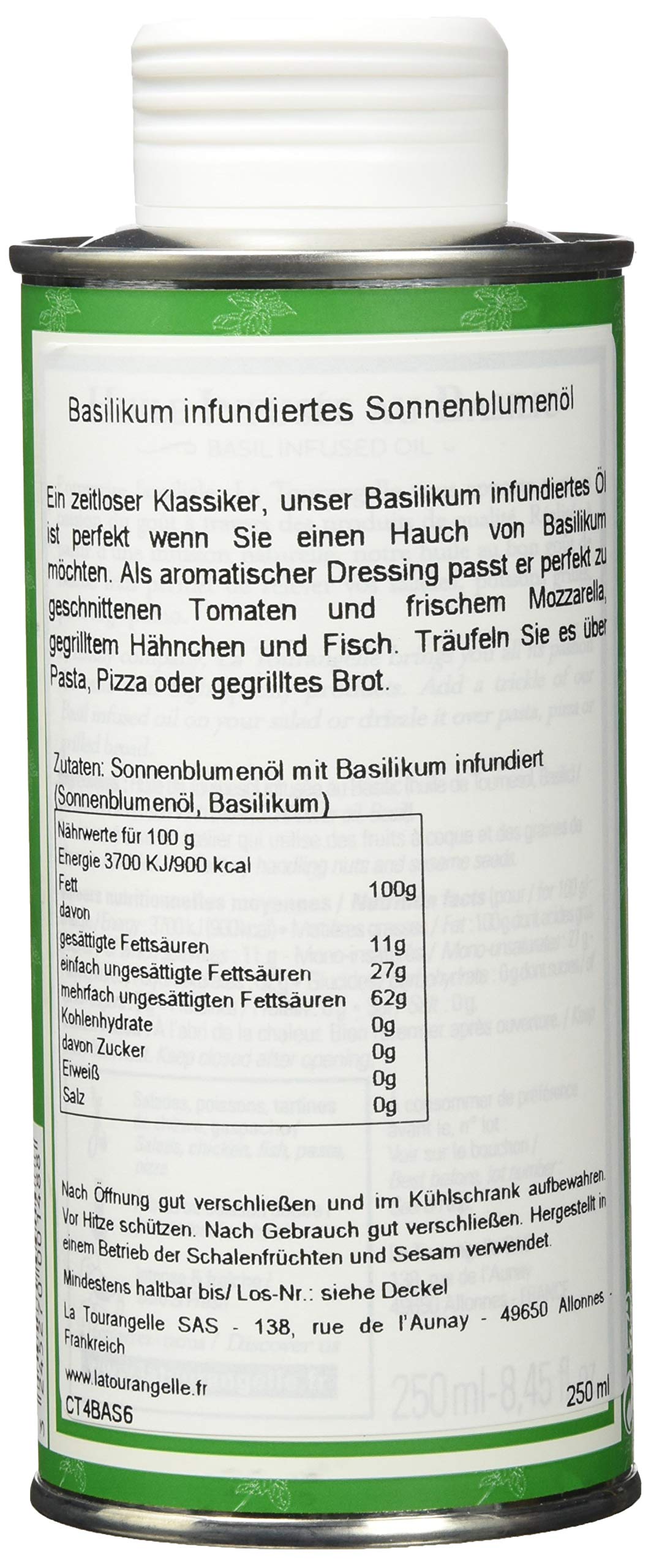 La Tourangelle Walnussöl / Basilikumöl / Pistazienöl Trio Packung, 750 ml