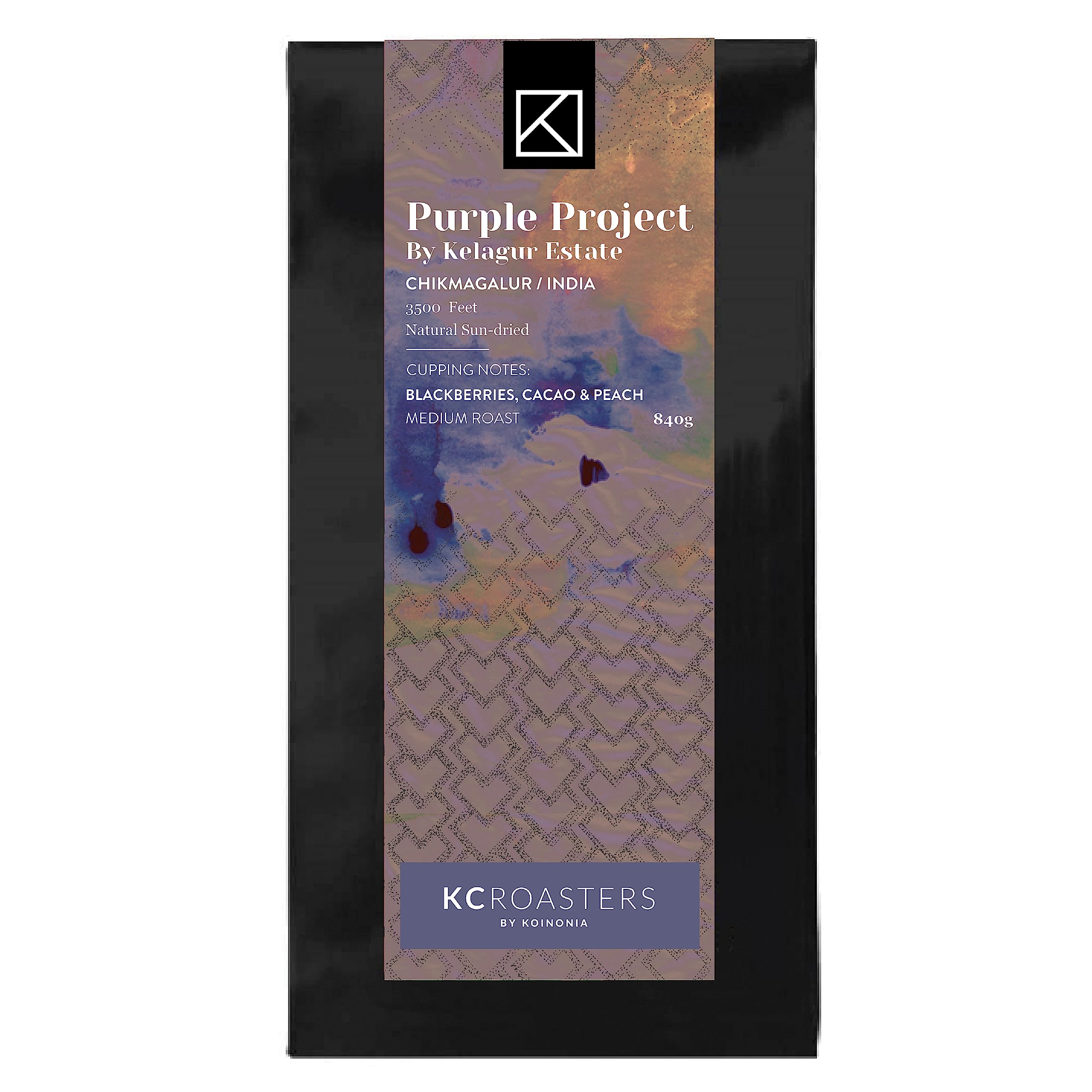 KCROASTERS KOINONIA | Purple Project By Kelagur Estate Medium Roast Coffee | 840gm | Espresso-Grind Size | Natural Sun-dried Process | Specialty grade Premium Arabica coffee. (B0CCDTYG8N) Amazon Price History, Amazon Price Tracker