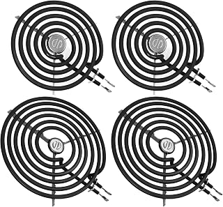 Beaquicy 4-Pack ERS30M1 & ERS30M2 Electric Stove Burners - 6in & 8in Replacements for GE WB30M1 WB30M2 Hotpoint Kenmore Ranges