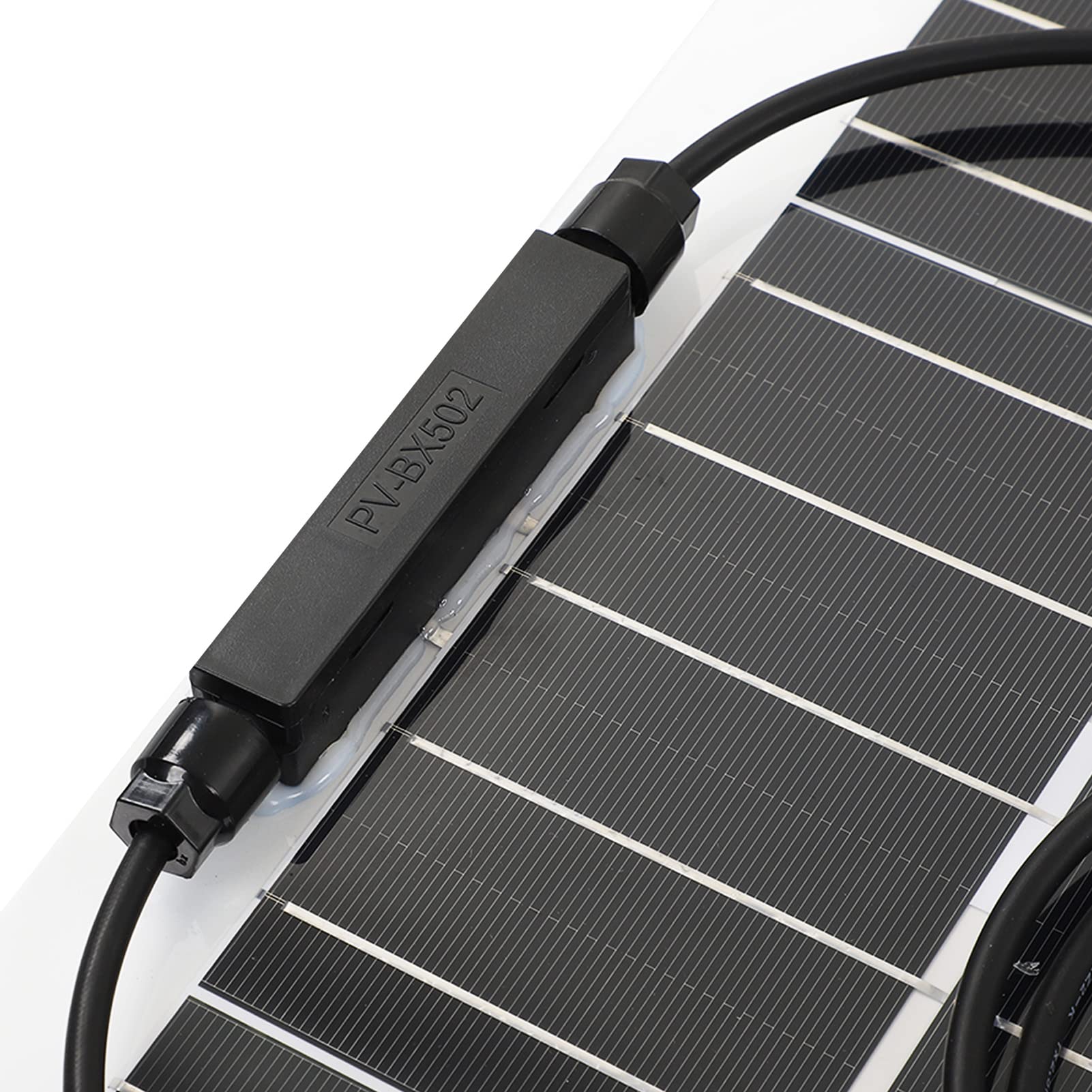 FTVOGUE Panel Solar Flexible Monocristalino 180W 12V Componentes del Fotovoltaico para Autocaravanas Barcos RV Uso Diseño Delgado Excelente Compatibilidad para Sistemas de 12V y 24V