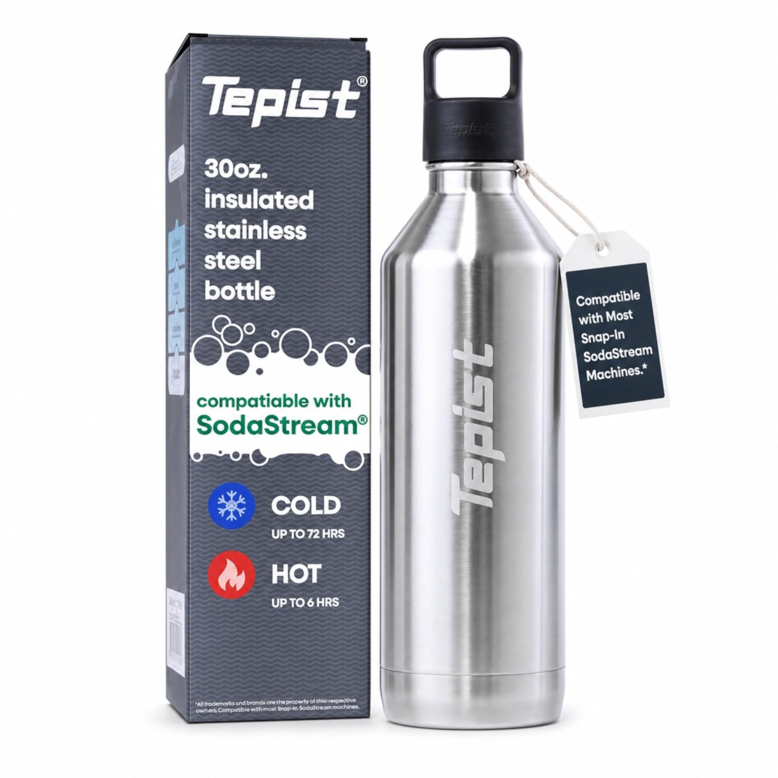 Amazon | Tepist ThirtyO 30オンス ステンレススチール 真空ボトル