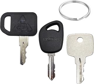 YEUNAS Heavy Equipment Keys Set AM131841 GY20680 AR51481 Replacement for John Deere