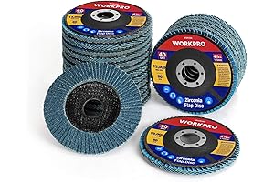 WORKPRO 20-Pack 4.5" Flap Discs