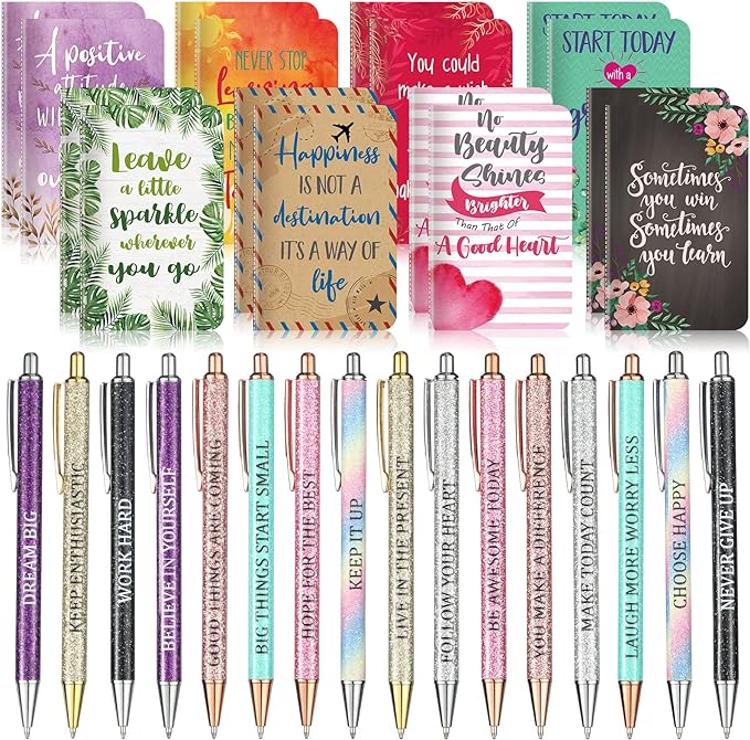 Funrous 32 Pcs Motivational Quote Pens Inspirational