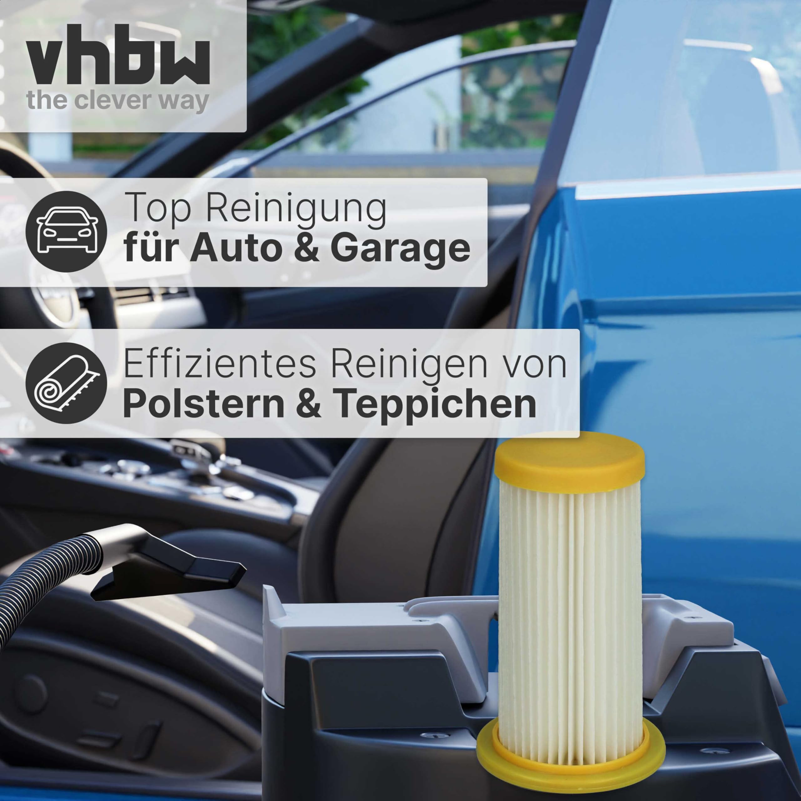 Vhbw set di 2x filtro d'aspirazione compatibile con Philips PowerPro FC8764/11, FC8764/61, FC8766, FC8766/01, FC8766/61 aspirapolvere | Leroy Merlin
