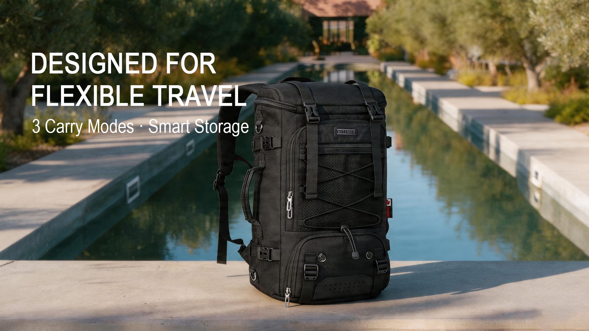 Amazon.com: WITZMAN Travel Backpack for Men Large 3 in 1