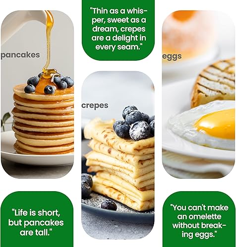 Vista 6 de Nutrichef Máquina eléctrica de crepé Placa de cocina antiadherente de 8 pulgadas con interruptor de encendido/apagado Cocina Roti, tortillas