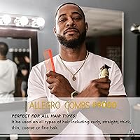 Vista 5 de Allegro Combs 9000 Clipper Blending Cutting Wide Teeth Hair Comb For Fading Barberos Hairstylist Men Women Shower Comb Shampoo Styling 2 piezas