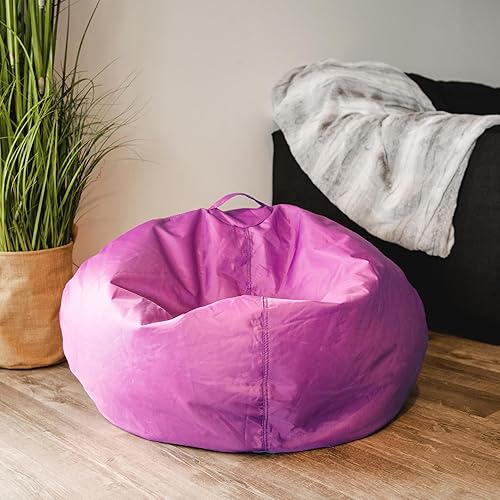 Miniatura 4 de Big Joe Silla Classic 98 Bean Bag, 33 "L x 33" W x 20 "H, Radiant Orchid