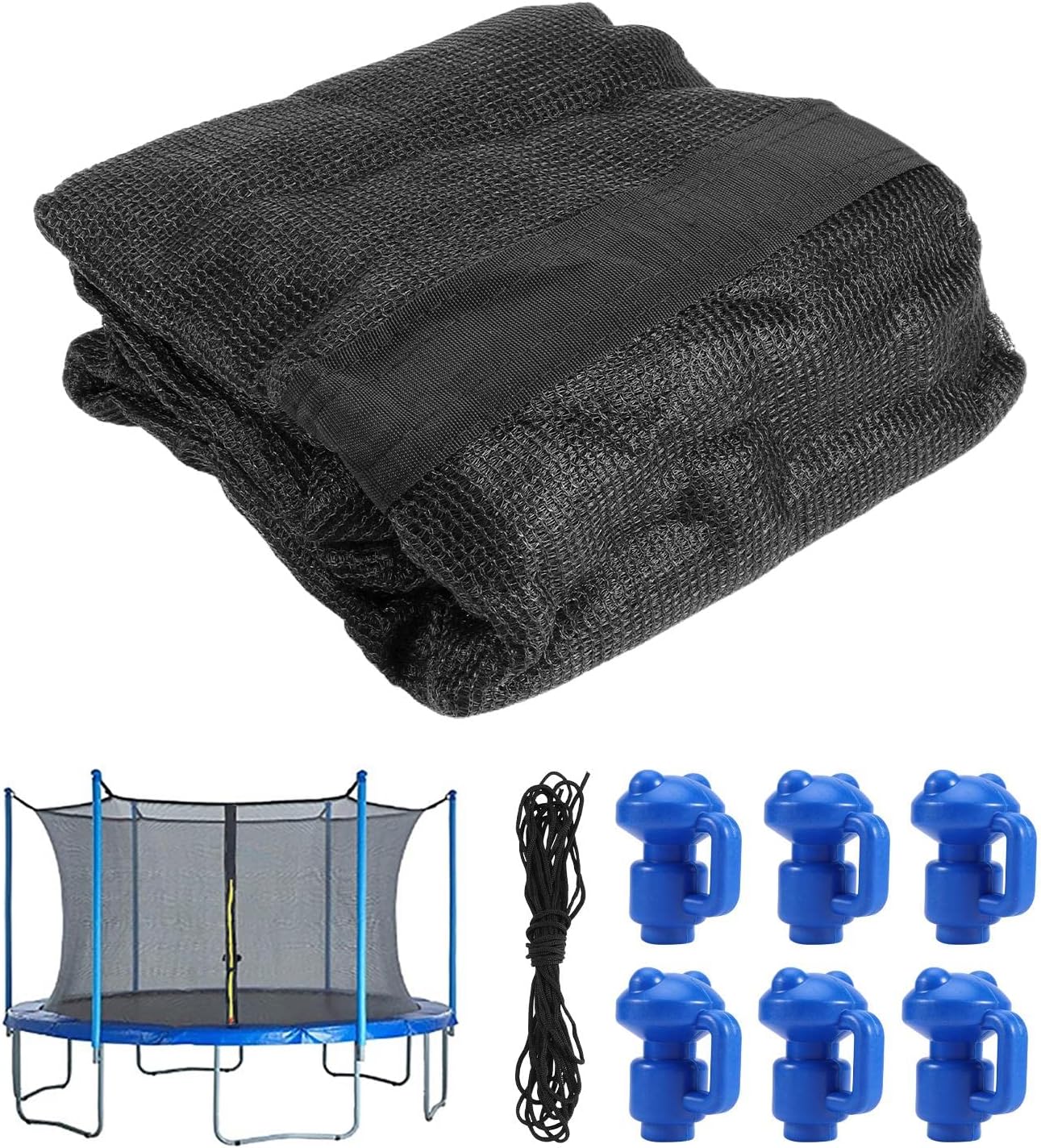 Fawcotu Trampoline Enclosures,8ft Replacement Safety Net