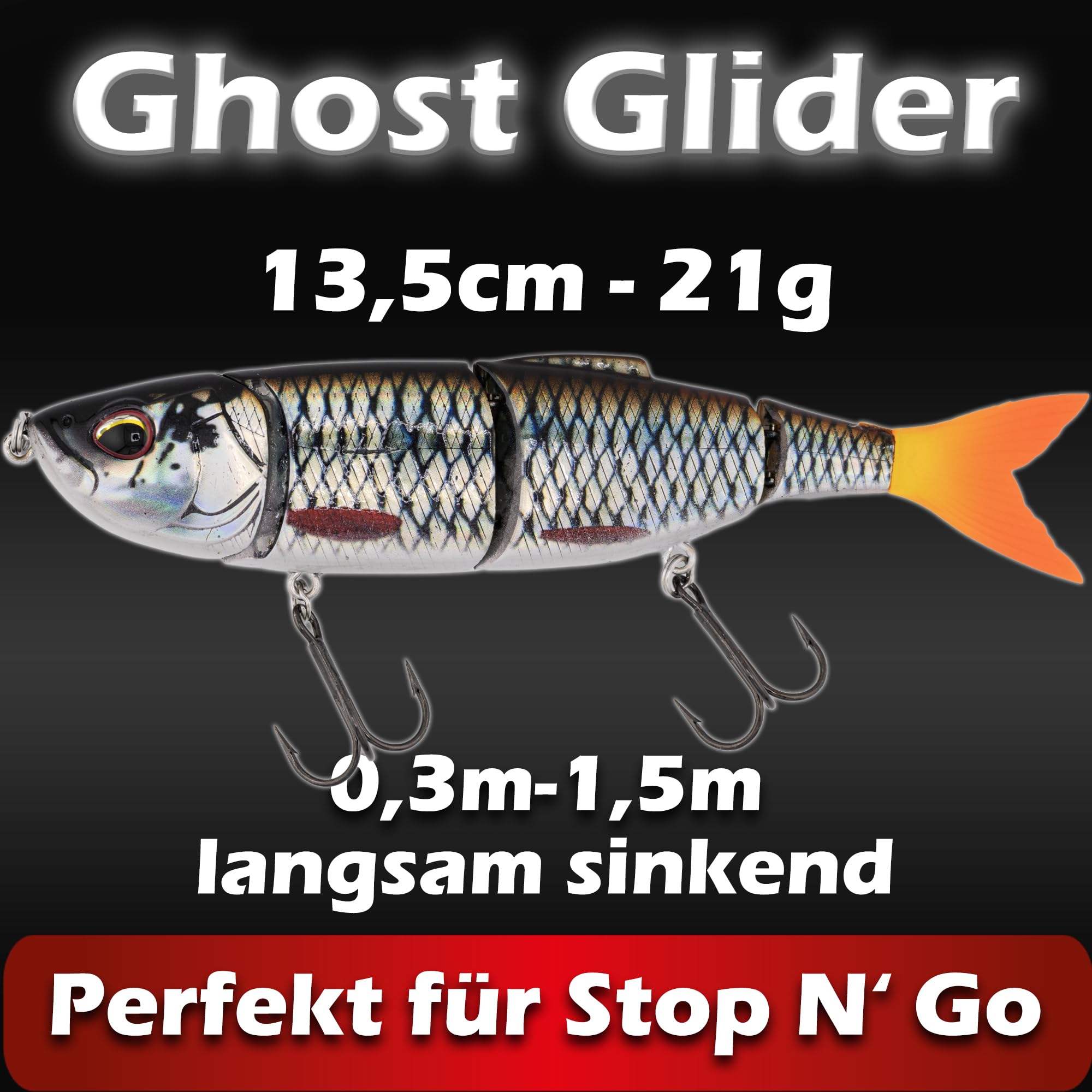 Paradox Fishing Premium Wobbler Sets für Hecht und Zander I 4 Stück mit Box I Hecht-Köder Zander-Köder Barschköder